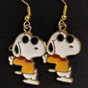 Snoopy Earring, Peanuts Earring, Snoopy Jewelry, Joe Cool Earring, Gift Idea